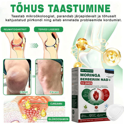 ⏰ DR.Fachmer® 15-ühes nano-mikronõelplaaster moringa, berberiini ja NAD+-iga | Uue põlvkonna kehahooldus täiustatud nanovalemiga ⏰