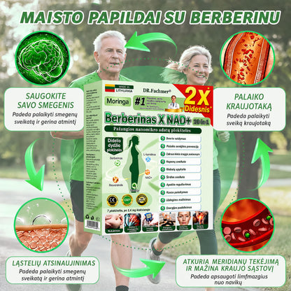 ✨ DR.Fachmer® 15 viename nanomikroadatinis pleistras su moringa, berberinu ir NAD+ | Naujos kartos kūno priežiūra su pažangia nano formule ✨