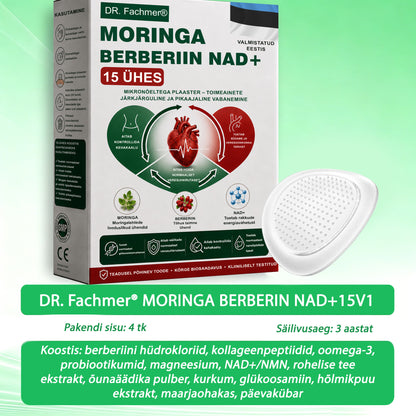 ⏰ DR.Fachmer® 15-ühes nano-mikronõelplaaster moringa, berberiini ja NAD+-iga | Uue põlvkonna kehahooldus täiustatud nanovalemiga ⏰