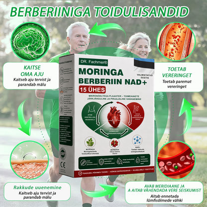 ⏰ DR.Fachmer® 15-ühes nano-mikronõelplaaster moringa, berberiini ja NAD+-iga | Uue põlvkonna kehahooldus täiustatud nanovalemiga ⏰