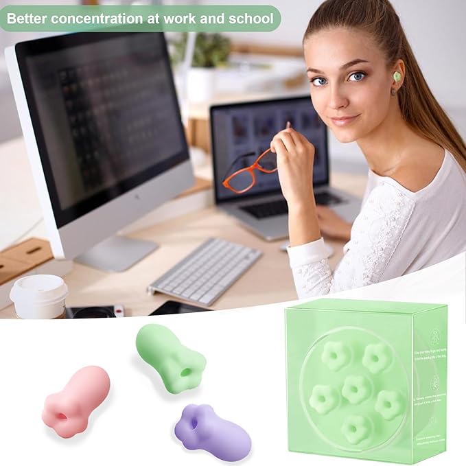 3 Pairs Ear Plugs for Sleeping Noise Cancelling 38dB SNR Reusable Soft Foam Earplugs for Noise Reduction, Hearing Protection Ear Plugs for Travel, Concerts，Study, Work, Sleep