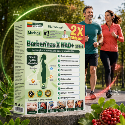 ✨ DR.Fachmer® 15 viename nanomikroadatinis pleistras su moringa, berberinu ir NAD+ | Naujos kartos kūno priežiūra su pažangia nano formule ✨
