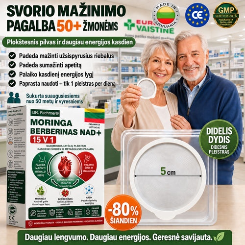 🌱 DR.Fachmer® 15 viename nanomikroadatinis pleistras su moringa, berberinu ir NAD+ | Naujos kartos kūno priežiūra su pažangia nano formule🌱